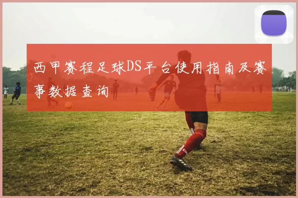 西甲赛程足球DS平台使用指南及赛事数据查询