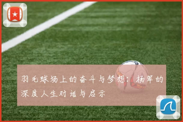 羽毛球场上的奋斗与梦想：杨军的深度人生对话与启示