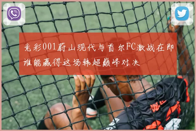 竞彩001蔚山现代与首尔FC激战在即谁能赢得这场韩超巅峰对决